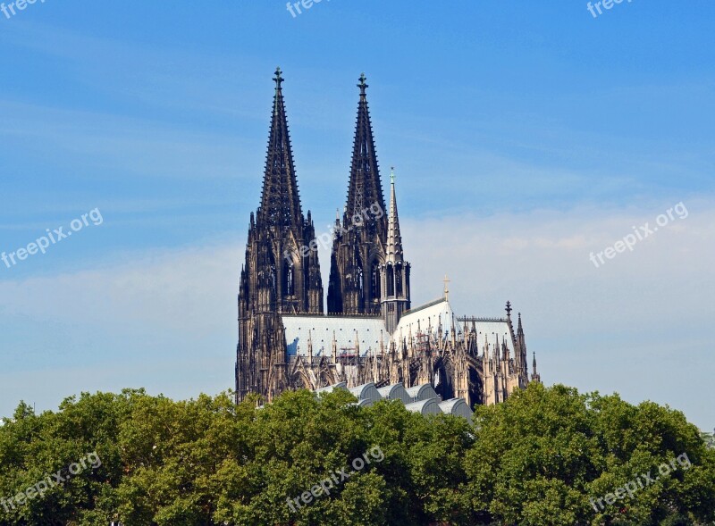 Cologne Cologne Cathedral Cologne On The Rhine Dom Perspective