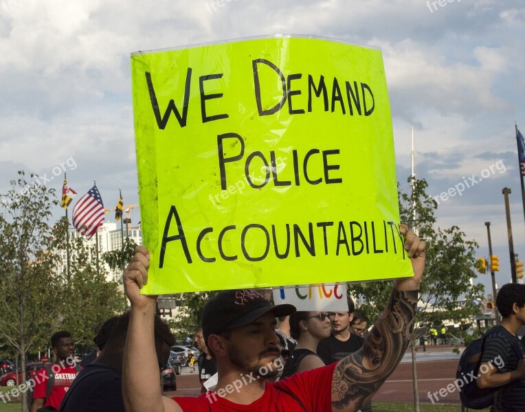 Police Protest Blm Black Lives Matter People