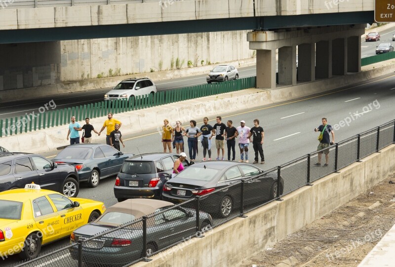 Protest Highway I83 Baltimore Police