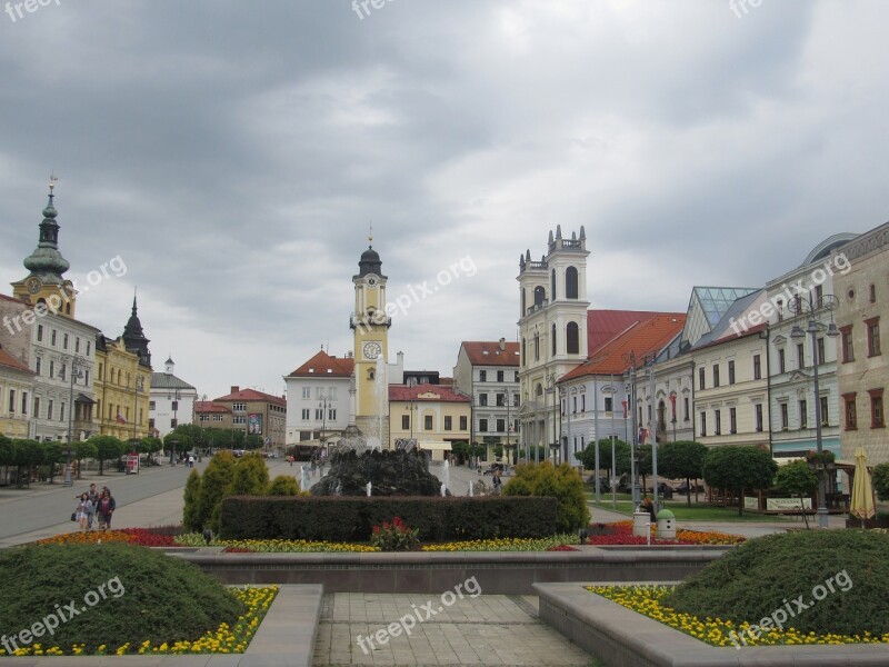 Slovakia Center Buildings Banska Bystrica Free Photos