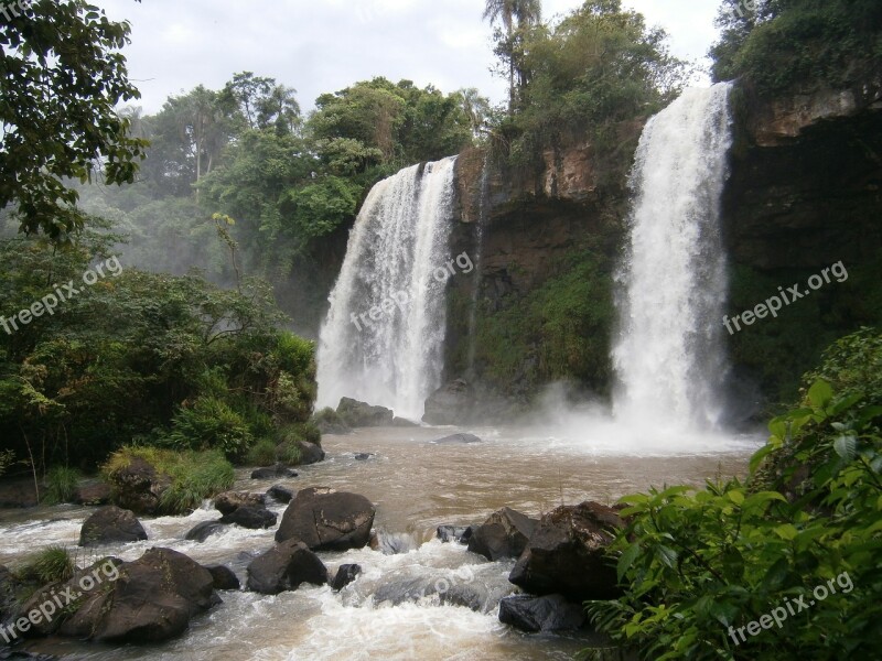 Argentina Falls Jungle Forest Rain Forest