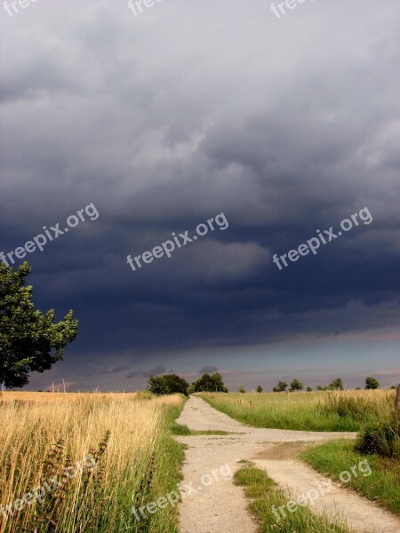 Away Thunderstorm Clouds Sky Mood