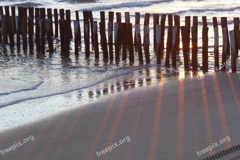 Palisades Sunset Walcheren Sea Free Photos