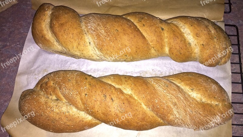 Bread Twist Baking Baked White