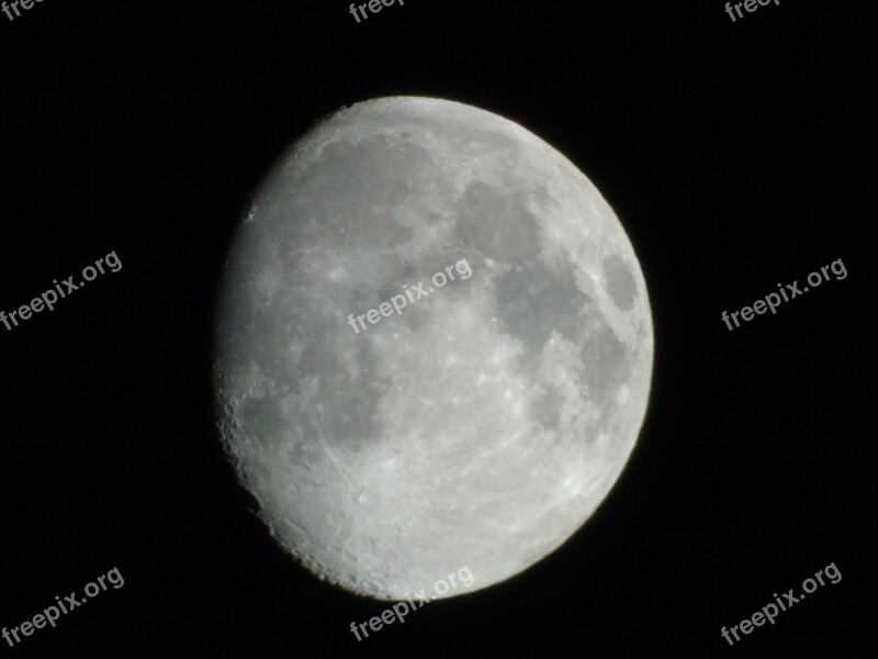 Moon Starry Sky Photography Chamber Month Free Photos