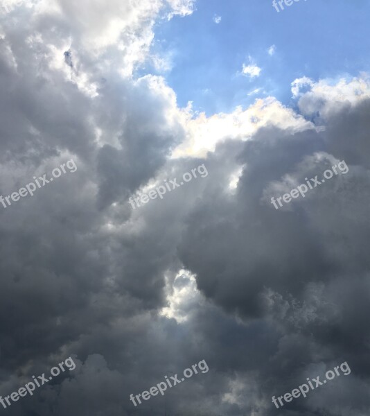 Sky Clouds Cloudy Sky Grey Clouds Stormy