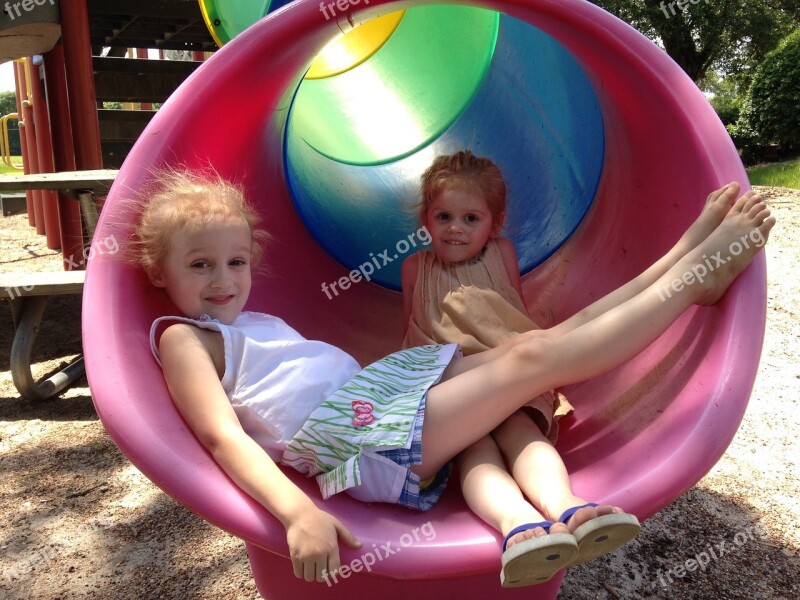 Park Playground Slide Play Summer