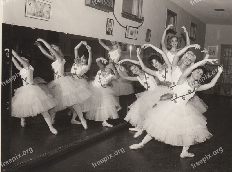 Vintage Retro Ballet Dance Studio