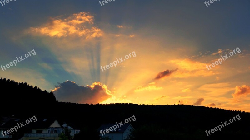 Sötenich North Rhine Westphalia Germany Abendstimmung Free Photos