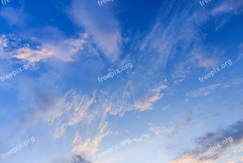 Sky Cloud High Blue Clouds Sky