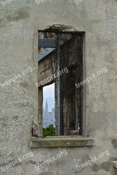 Ruin Abandoned Lapsed Building Alcatraz