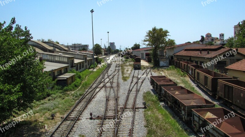 Rails Railway Station Urban Wagon City