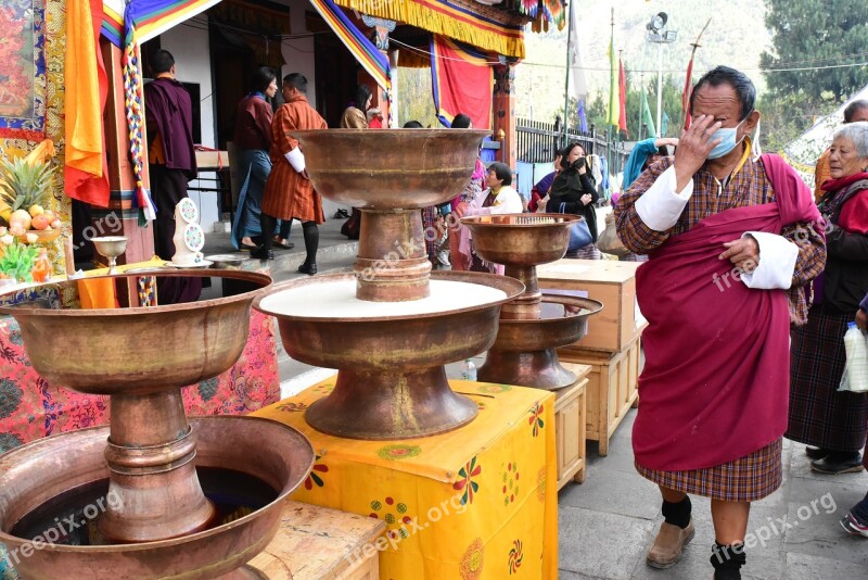 Devotion Bhutan Buddhism Pilgrimage Monastery