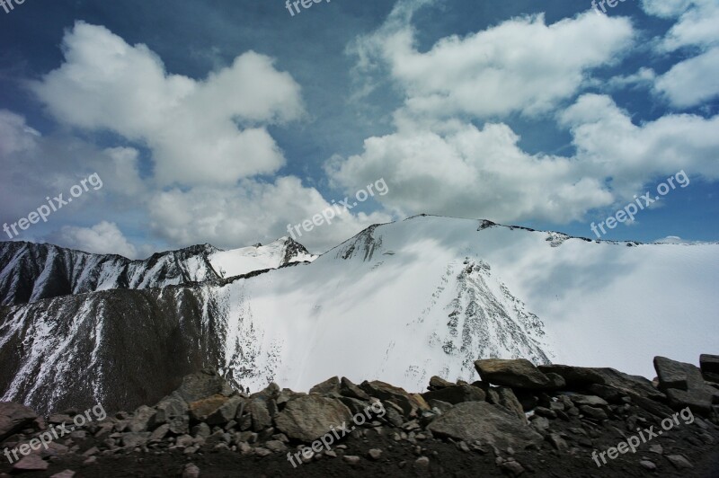 Tianshan Snow Mountain Cold Free Photos