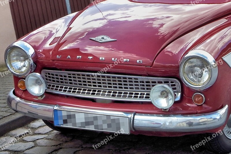 Auto Old Oldtimer Historically Wartburg Castle