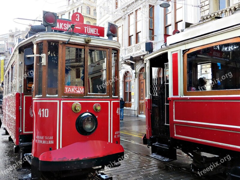 Istanbul Tram Transport Istiklal Funicular