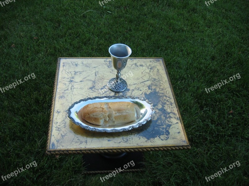 Communion Bread Wine Religion Chalice