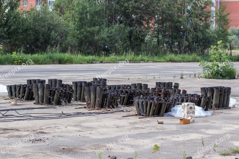 Installation Preparation Salute Fireworks Explosions