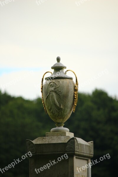 Vase Monument Sculpture Art Castle Park