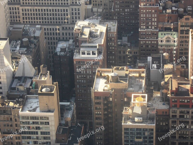 New York Skyline Usa Ny New York City