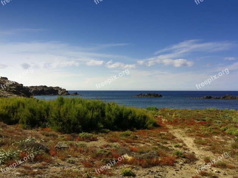 Menorca Landscape Sea View Rock Hill