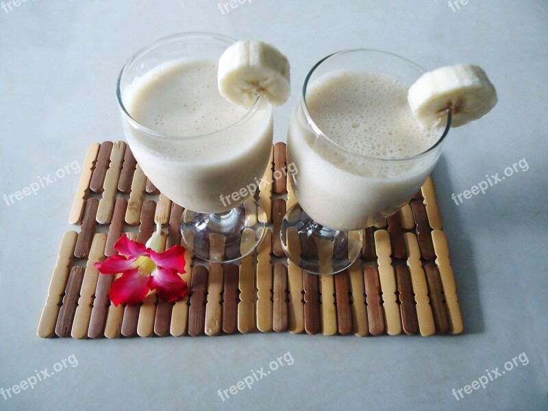 Banana Smoothie Healthy Yogurt Diet