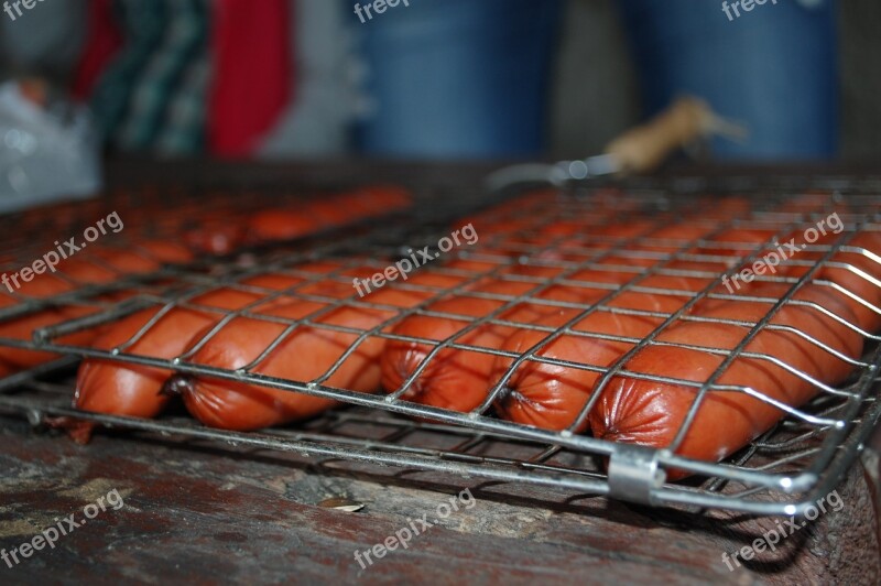 Sausages Bake Food Meat Cooked