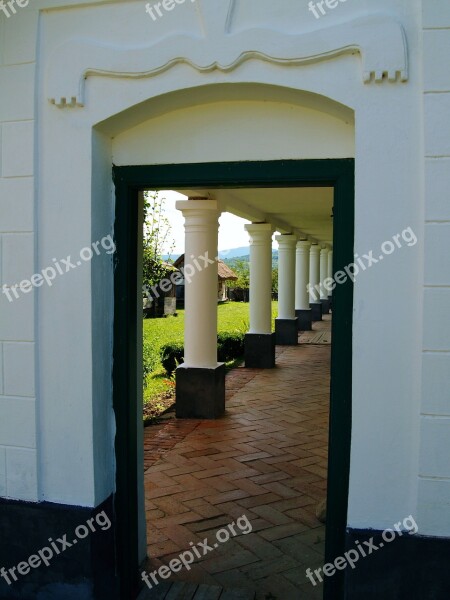 Door Pillar Architecture Entrance Old