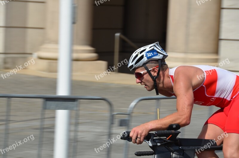 Triathlon Cycling Sport Race Competition