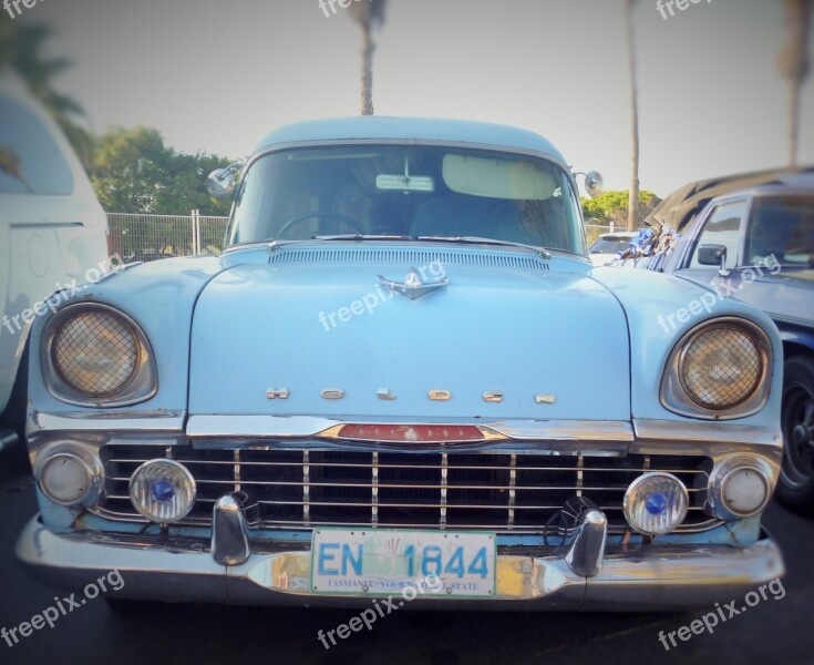 Car Old Weapon Blue Palm