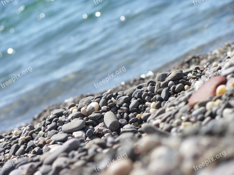 Crimea Sea Stones Black Sea Beach