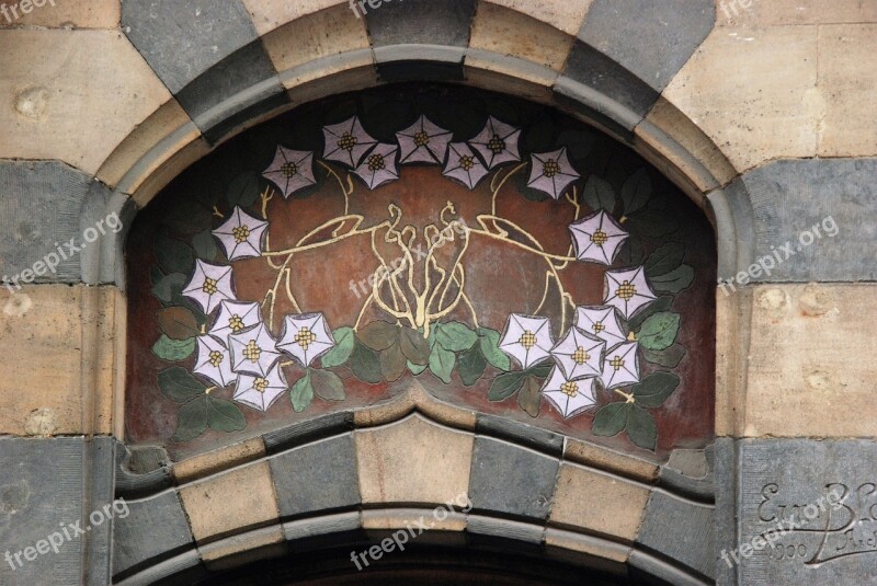 Art Nouveau Nouveau Facade Facing Brick Art