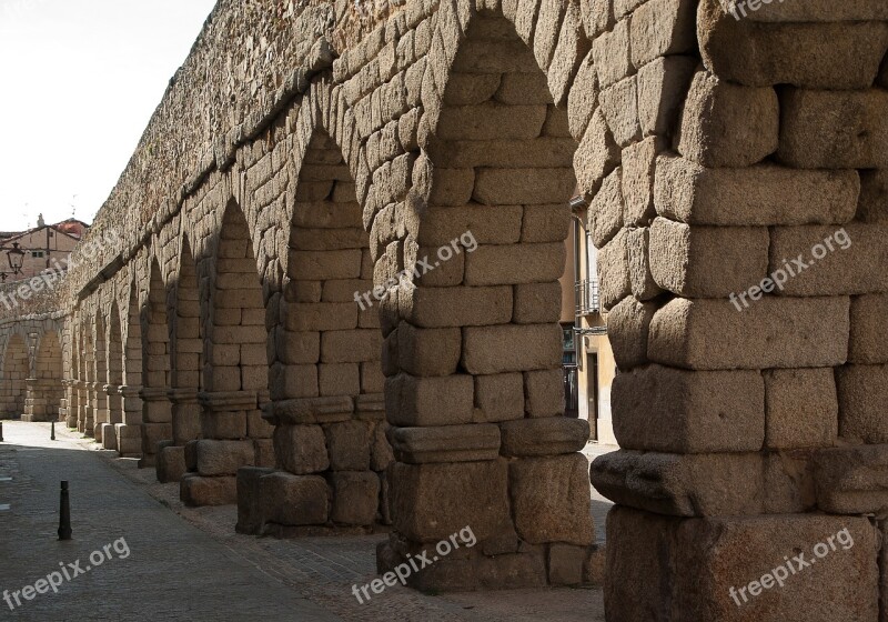 Spain Segovia Aqueduct Romans Free Photos