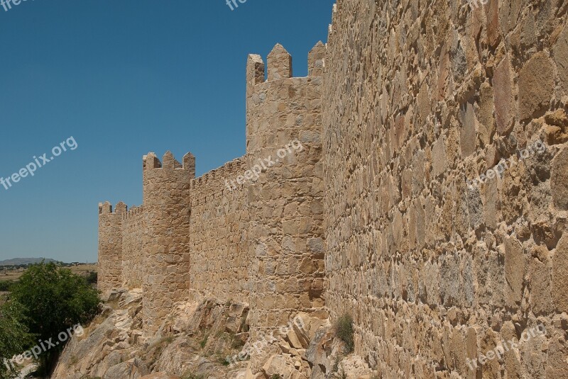 Spain Avila Ramparts Wall Fortification