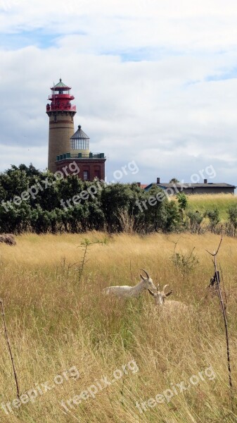 Cape Arkona Rügen Cliff Lighthouses Warning Signal