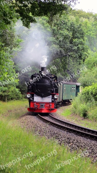 Rasender Roland Railway Narrow Gauge Railway Rügen Steam Locomotive