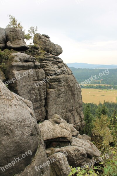 Erratic Rocks Kudowa Zdrój The National Park Table Mountains Free Photos