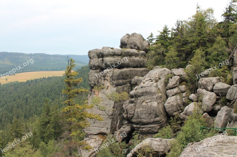 Erratic Rocks Kudowa Zdrój The National Park Table Mountains Free Photos