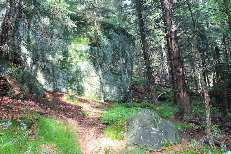 Erratic Rocks Kudowa Zdrój The National Park Table Mountains Free Photos