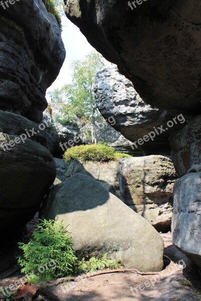 Erratic Rocks Kudowa Zdrój National Park Table Mountains Free Photos