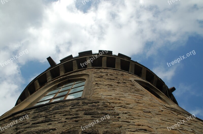 Witten Helen Tower Water Tower Sky Clouds