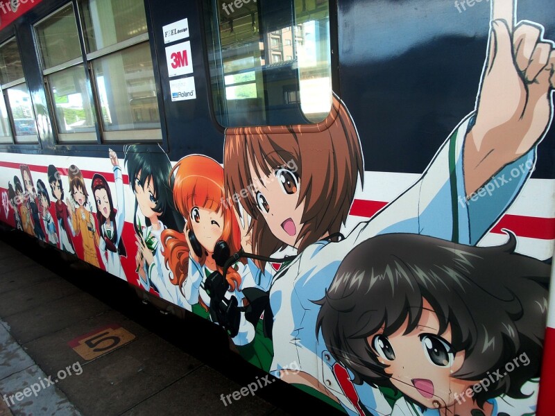 Japan Tokyo Train Manga Anime