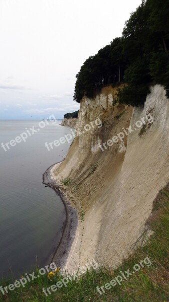 High Shore Trail View White Cliffs Rügen Sassnitz