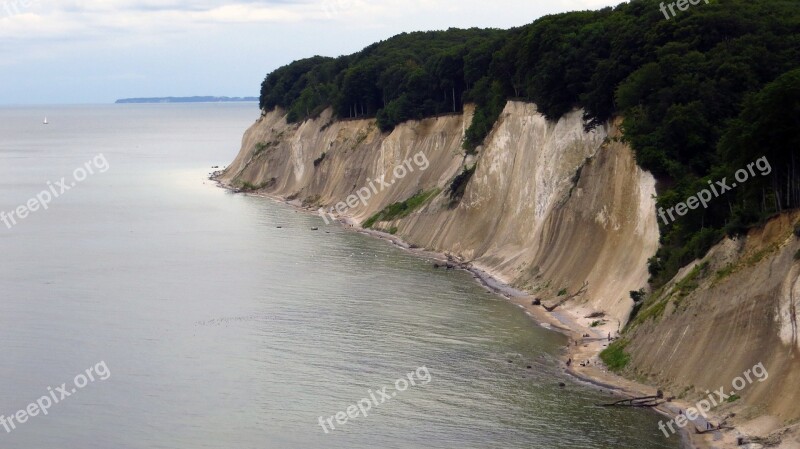 High Shore Trail View White Cliffs Rügen Sassnitz