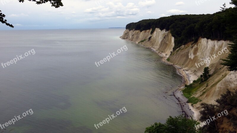 High Shore Trail View White Cliffs Rügen Sassnitz