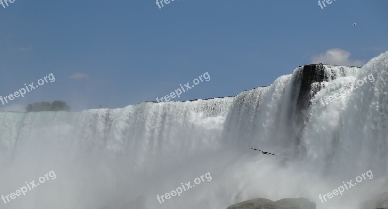 Waterfalls Waterfall Niagara Canda Usa