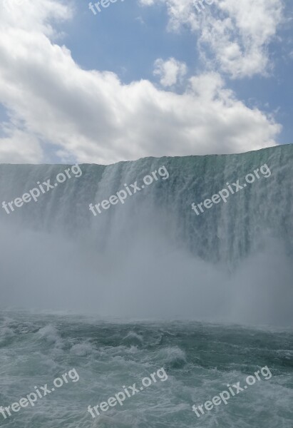 Waterfalls Waterfall Niagara Canda Usa