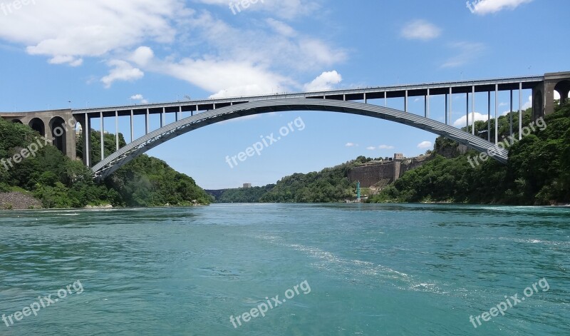 Border Canada Us Usa Bridge