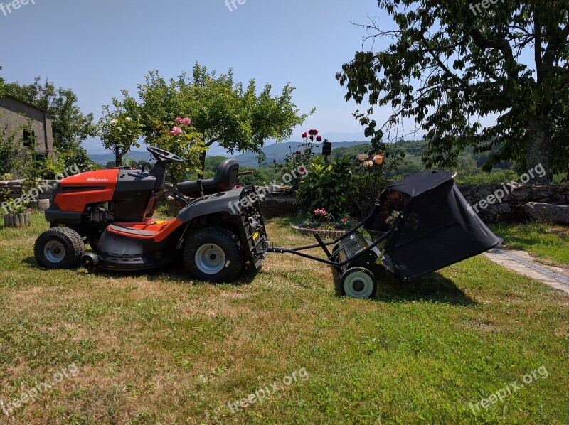 Lawn Mower Tractor Barredora Free Photos