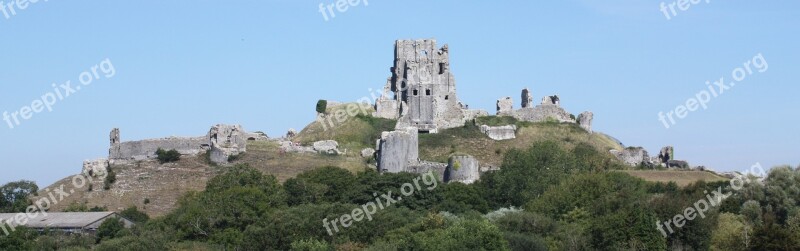 Banner Header Landscape Corfe Castle Free Photos